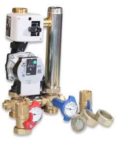 Three-way mixing group HE ND25/ 8.0/1"/up to 40kW V21